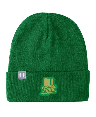 Under Armour Men's Kelly-Green Notre Dame Fighting Irish Halftime Cuffed Knit Hat