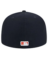 New Era Men's Navy Houston Astros Checkered Undervisor 59FIFTY Fitted Hat