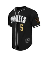 Pro Standard Men's Jayden Daniels Black Washington Commanders Mesh Button-Up Baseball Jersey