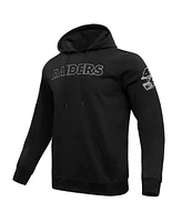 Pro Standard Men's Black Las Vegas Raiders Classic Chenille Pullover Hoodie