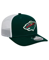 New Era Men's Green Minnesota Wild Core Trucker 9SEVENTY Stretch-Snap Hat