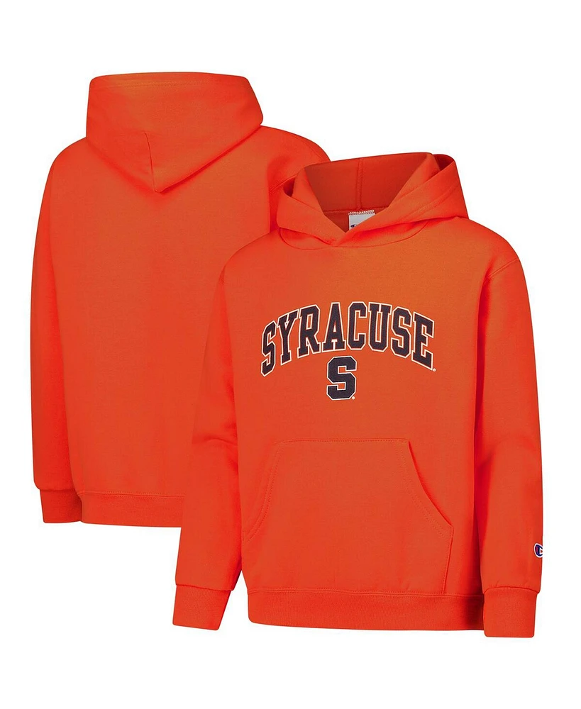 Champion Big Boys and Girls Orange Syracuse Campus Pullover Hoodie