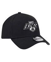 New Era Men's Black Los Angeles Kings Core A-Frame 9FORTY Adjustable Hat