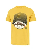 '47 Brand Men's Paul Skenes Gold Pittsburgh Pirates Mustache Franklin T-Shirt