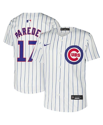 Nike Big Boys and Girls Isaac Paredes White Chicago Cubs Home Player Game Jersey