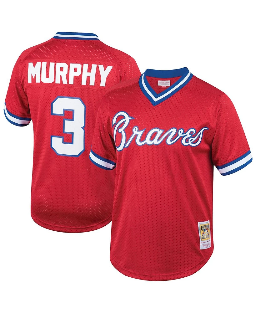 Mitchell & Ness Men's Dale Murphy Red Atlanta Braves Cooperstown Collection Mesh Batting Practice Jersey