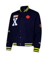 Team Liquid Men's and Women's x Marvel Navy X-Men Wolverine '97 Varsity Full-Snap Jacket