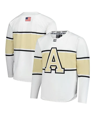 States & Co Men's White Army Black Knights Replica Hockey Jersey