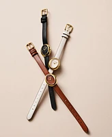 Coach Women's Chalk Sammy Leather Strap Watch 22.5mm