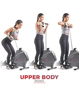 Sunny Health & Fitness Smart Multifunction Magnetic Rowing Machine, Smart Rower with SunnyFit App Enhanced Bluetooth Connectivity