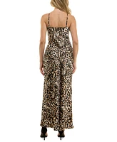 Bcx Juniors' Animal Print Halter Gown