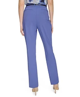 Calvin Klein Women's Front-Slit Slim-Leg Pants