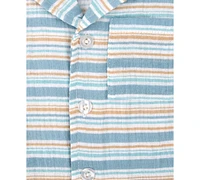 Baby Essentials Boys 2-Pc. Striped Shirt & Shorts Set