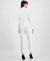 Kasper Womens Slim Leg Pants One Button Blazer