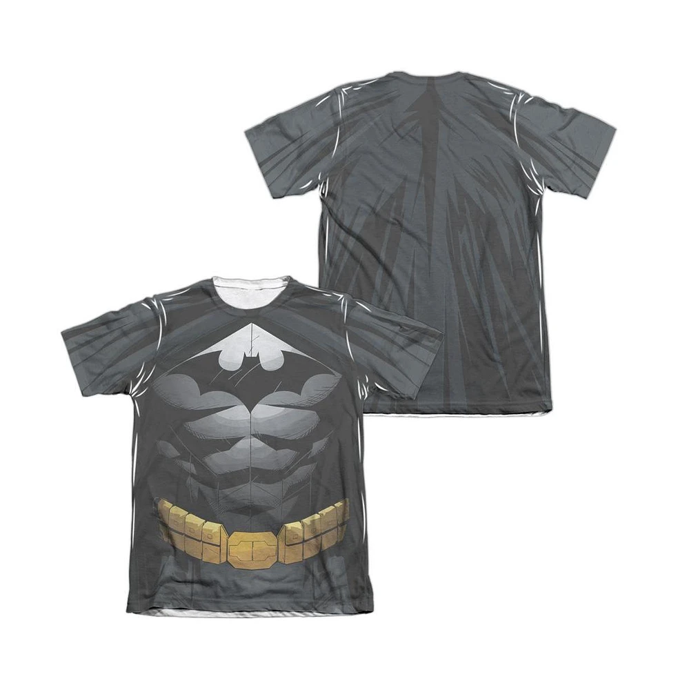 Batman Mens Uniform (Front/Back Print) Adult Poly/Cotton Short Sleeve Tee / T-Shirt