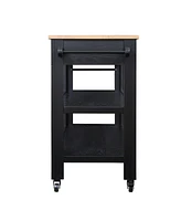 Slickblue Rolling Kitchen Island with Storage for Versatile and Organization