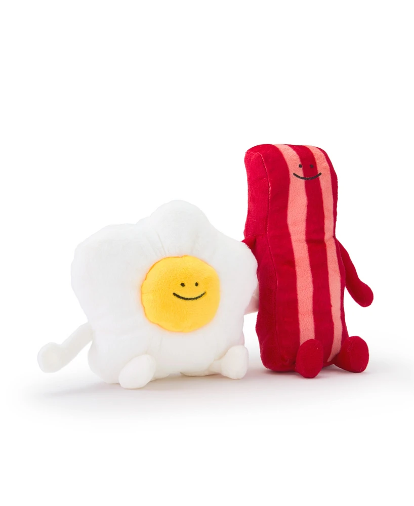 Geoffrey's Toy Box Buddies Bacon and Eggs Plush Toy Set