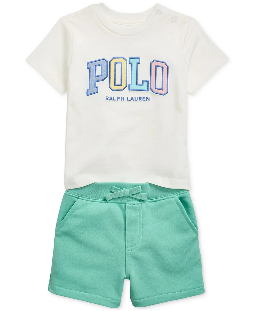 Polo Ralph Lauren Baby Logo Jersey Tee & Short Set