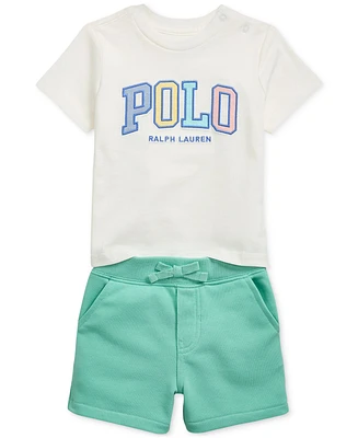 Polo Ralph Lauren Baby Logo Jersey Tee & Short Set