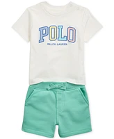 Polo Ralph Lauren Baby Logo Jersey Tee & Short Set