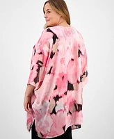 Anne Klein Plus Chiffon Kimono