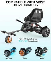 Gyroshoes Hoverboard Seat Attachment, Hover Board Accessory Go Kart Compatible with 6.5" 8" 10" Hoverboard, Hoverboard Go Kart for Kids and Adults wit