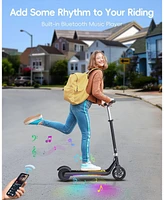 Gyroshoes H30Max Kids Electric Scooter, 150W Motor, Led Lights, Bluetooth Music, Dual Brakes, Fast Charging