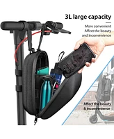 Gyroshoes Scooter Handlebar Bag for Electric Scooter Adult, Front Hanging Bag Large Capacity Durable Eva Waterproof Bike Bag Front Storage Bag Electri