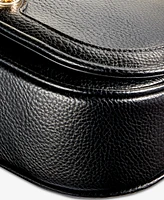 Giani Bernini Pebbled Small Saddle Crossbody, Exclusively at Macy's