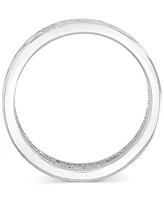 Heart Detail Cubic Zirconia Band Ring (2-1/5 ct. t.w.) Sterling Silver