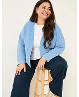 FatFace Plus Womens's Edie Laundered Cardi