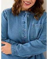 FatFace Plus Aida Denim Tunic