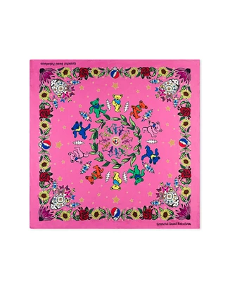 Grateful Dead Floral Silk Scarf