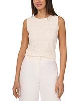 Vince Camuto Women's Crewneck Sleeveless Lace Top