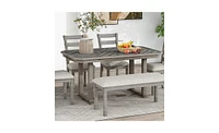 Slickblue 6-Piece Dining Table Set for Elegant and Functional Family Meals