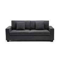 gaomon Comfy Couch for Living Room, 83-inch Corduroy Sofa with Removable Cover, 3 Seater Modern Deep Seats Bedroom Apartment Home