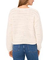 Vince Camuto Women's Pointelle Crewneck Sweater