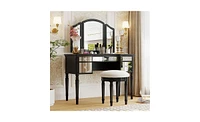 Slickblue Elegant Dressing Table Set for Stylish Bedroom Vanity and Organization