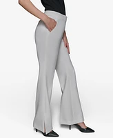 Karl Lagerfeld Paris Women's High-Waisted Flare-Leg Pants