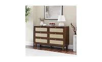 Slickblue Wooden Drawer Bedroom Dresser with Ample Storage and Stylish Design for Home Organization