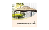 Slickblue Durable Canopy Top for Outdoor Patio, Garden, and Shade