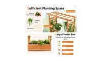 Slickblue Spacious Garden Bed for Healthy Plant Growth and Efficient Outdoor Gardening