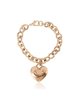 Juicy Couture Gold-Tone Chain Bracelet with Heart Charm