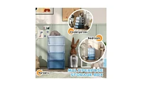 Slickblue Multi-Purpose Clothes and Toy Cubby Storage for Kids' Room Home Organization