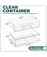 Sorbus Pack Clear Acrylic Drawer Organizers