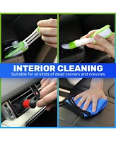 Xdovet 29 Pcs Car Detailing Wash Kit, Soft Metal Free Wheel Cleaner Brush,Tire Brush,Rim Cleaner,No Scratch Car Cleaning Kit for Automotive Interior,E