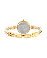 Danecraft Women's 18K Fine Gold Plated Analog Watch