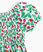 Epic Threads Girls Berry Puff Sleeve Smocked Dress