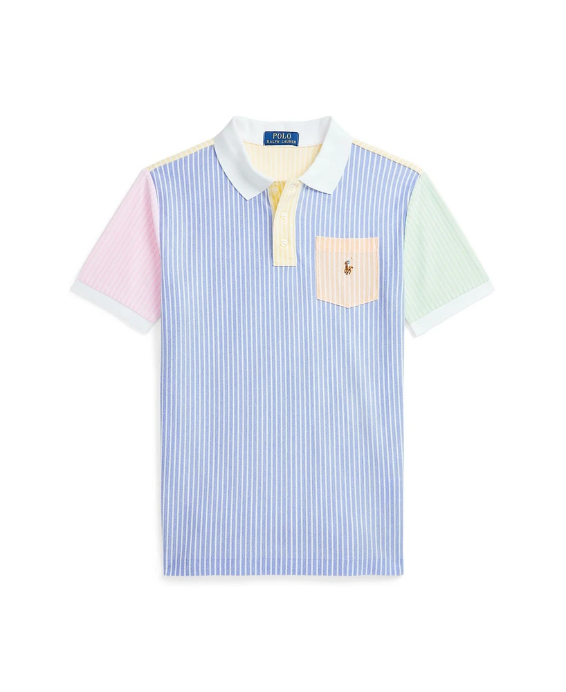 Polo Ralph Lauren Big Boys Striped Oxford Mesh Shirt