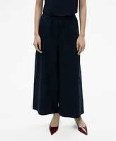 Mango Women's Cotton Culotte Pants